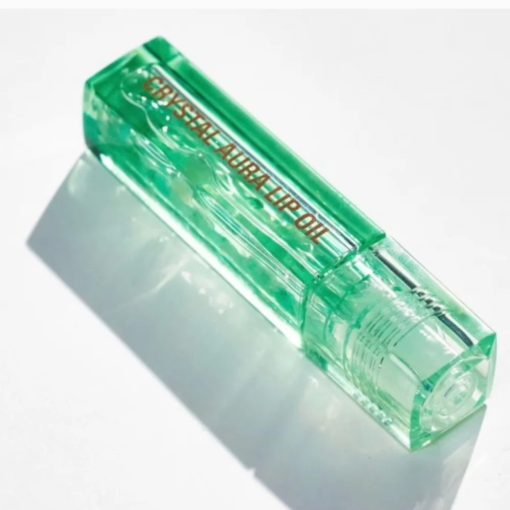 Lip Oil - Aventurine Crystal Aura Lip Oil By Revolution - Clear Lip Oil - New